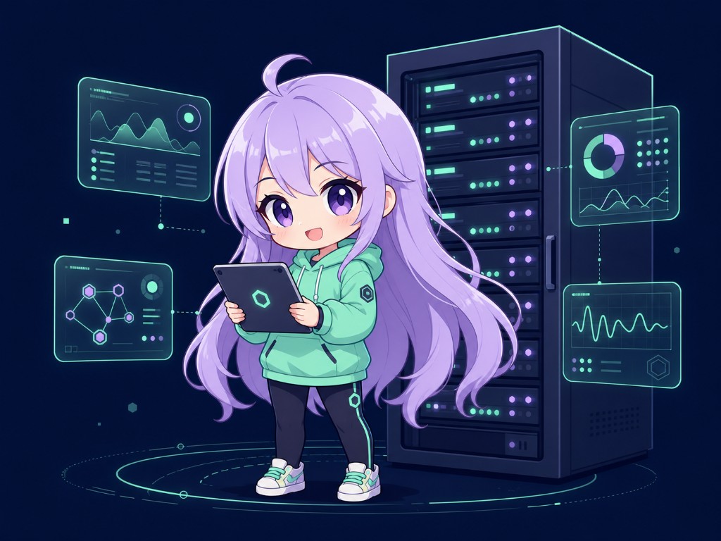 萌凛科技 NOC 运维团队插画